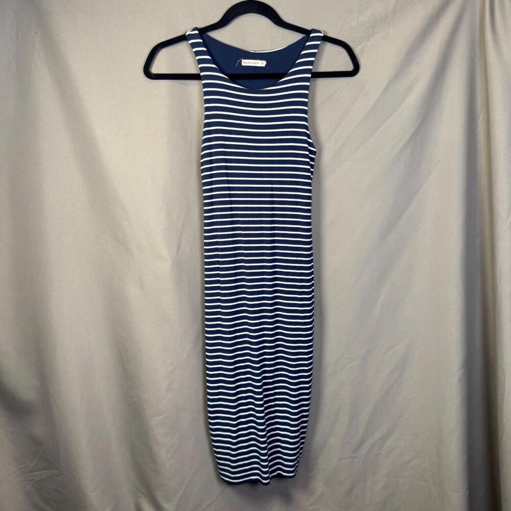 Marine Layer Navy Striped Bodycon Nautical Tank Dress Preppy Women's XS
